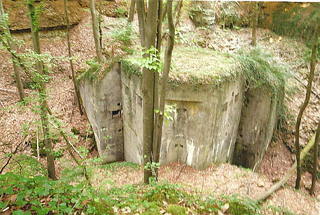 Grabenstreiche des Infanteriewerkes Bios la Dame bei Metz. Bois la Dame